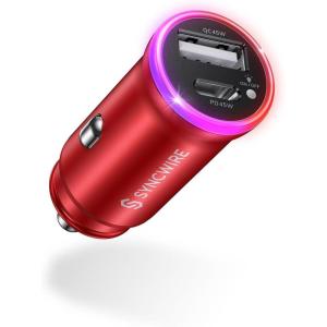 imageSYNCWIRE USB C Car Charger 90W PD 45W ampamp QC 45W for iPhone 16 Fast Charging Cigarette Lighter USB Charger Adapter Safety Certified Compatible with iPhone 1615 Pro Max 14 13 12 Samsung Pixel iPadRed