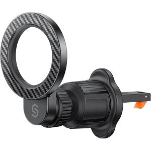 imageSYNCWIRE for MagSafe Car Mount 360 Strongest Magnet Magnetic Phone Holder for Car Vent Hands Free Car Air Vent Accessories for Women Men iPhone 16 Pro Max 15 14 13 Samsung S25 All SmartphonesCarbon Fiber Pattern