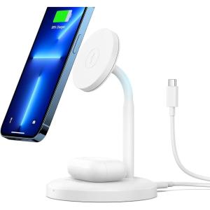 imageSyncwire Magnetic Wireless Charger Fast Wireless Charging Stand Compatible Magsafe for Apple iPhone 1615141312 Series 16 15 14 13 12 Pro MaxProPlus AirPods 3Pro Power Supply Not Includedupgrade