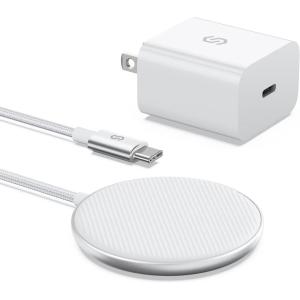 imageSyncwire Upgraded Magnetic Wireless Charger with 20W USB C Wall Adapter and Metal Plate Compatible with MagSafe Charger for iPhone 13 Pro Max13Pro1313Mini iPhone 12Pro Max12Pro12Mini12 Airpods