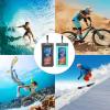 imageSYNCWIRE Waterproof Mobile Phone Case 7 Inches Pack of 2 IPX8 Universal Waterproof Mobile Phone Case for iPhone 16 15 14 13 12 11 Pro Xs Max Mini Se Galaxy S25 S24 S23 S22 S21 S10Black  Blue