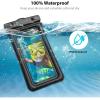 imageSYNCWIRE Waterproof Mobile Phone Case 7 Inches Pack of 2 IPX8 Universal Waterproof Mobile Phone Case for iPhone 16 15 14 13 12 11 Pro Xs Max Mini Se Galaxy S25 S24 S23 S22 S21 S10BlackBlack