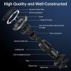imageSYNCWIRE for MagSafe Car Mount Flexible Rotation Magnetic Phone Holder for Car Vent Hands Free Car Air Vent Phone Holder Clip Universal Compatible with iPhone 16 15 14 13 12 Pro Max PlusCarbon Fiber
