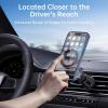 imageSYNCWIRE for Magsafe Car Mount Vent  Magnetic Phone Holder for Car 3D Long Arm  Flexible Rotation  Strong Magnets Air Vent Car Phone Mount for iPhone 16 15 14 13 12 Pro Max Plus Mini Mag SafeSpace Gray