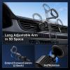 imageSYNCWIRE for Magsafe Car Mount Vent  Magnetic Phone Holder for Car 3D Long Arm  Flexible Rotation  Strong Magnets Air Vent Car Phone Mount for iPhone 16 15 14 13 12 Pro Max Plus Mini Mag SafeSpace Gray