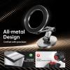 imageSyncwire Fits MagSafe Car Mount for Car DashampampTesla ScreenAllMetal Magnetic Phone Holder Flexible Threeaxis360 Rotation Car Mount Strong Magnets Car Phone Holder for iPhone 16 15 14 13 Pro MaxTitanium Silver