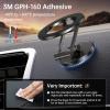imageSyncwire Fits MagSafe Car Mount for Car DashampampTesla ScreenAllMetal Magnetic Phone Holder Flexible Threeaxis360 Rotation Car Mount Strong Magnets Car Phone Holder for iPhone 16 15 14 13 Pro MaxTitanium Black