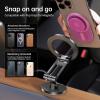 imageSyncwire Fits MagSafe Car Mount for Car DashampampTesla ScreenAllMetal Magnetic Phone Holder Flexible Threeaxis360 Rotation Car Mount Strong Magnets Car Phone Holder for iPhone 16 15 14 13 Pro MaxTitanium Black