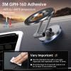 imageSyncwire Fits MagSafe Car Mount for Car DashampampTesla ScreenAllMetal Magnetic Phone Holder Flexible Threeaxis360 Rotation Car Mount Strong Magnets Car Phone Holder for iPhone 16 15 14 13 Pro MaxTitanium Silver