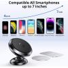 imageSyncwire Magnetic Car Phone Holder for Dashboard Cell Phone Car Kits 360 Adjustable Magnet Cell Phone Mount Compatible with iPhone Samsung LG GPS Mini Tablet and MoreBlack
