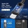 imageSyncwire iPhone Car Charger  Upgrade Apple MFi Certified 48A24W Car Charging Adapter with Builtin Coiled Lightning Cable for Apple iPhone 14131211XsXS MaxXRX876 Plus iPad ampamp More5FT