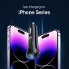 imageSyncwire iPhone Car Charger  Upgrade Apple MFi Certified 48A24W Car Charging Adapter with Builtin Coiled Lightning Cable for Apple iPhone 14131211XsXS MaxXRX876 Plus iPad ampamp More8FT