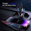 imageSyncwire iPhone Car Charger  Upgrade Apple MFi Certified 48A24W Car Charging Adapter with Builtin Coiled Lightning Cable for Apple iPhone 14131211XsXS MaxXRX876 Plus iPad ampamp More5FT