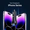 imageSyncwire iPhone Car Charger  Upgrade Apple MFi Certified 48A24W Car Charging Adapter with Builtin Coiled Lightning Cable for Apple iPhone 14131211XsXS MaxXRX876 Plus iPad ampamp More5FT