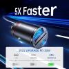 imageUSB C Car Charger Syncwire 60W PD 30W ampamp QC 30W USB Car Charger Adapter Fast Charging Super Mini ampamp All Metal for iPhone 16 Pro Max 15 Plus 14 13 Samsung S25S24 Pixel iPad Road Trip Essentials