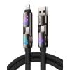 imageSYNCWIRE 4in1 USB Charging Cable 4FT 240W MultiPort USBUSBC to USB CLightning Fact Charging Cable for iPhone 1615 Series MacBook ProiPad Galaxy S24S23 Android Auto etc