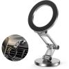imageSyncwire Fits MagSafe Car Mount for Car DashampampTesla ScreenAllMetal Magnetic Phone Holder Flexible Threeaxis360 Rotation Car Mount Strong Magnets Car Phone Holder for iPhone 16 15 14 13 Pro MaxTitanium Silver