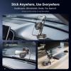 imageSYNCWIRE MagSafe Car Phone Mount 3Axis Double Folding Design Strong Suction Cup Phone Holder 360 Rotation Compatible with iPhone 1215 Series ampamp MagSafe Cases Carbon Fiber Head Gloss Black Arm2Axis  Black