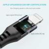 imageSyncwire iPhone Charger Lightning Cable 4ft Apple MFI Certified Upgraded Nylon Braided Fast Charging ampamp Syncing Apple Charger Cord for iPhone 13 12 11 XS Max XR X 8 Plus 7 Plus 6S 6 Se iPad  BlackBlack