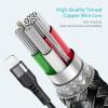 imageSyncwire iPhone Charger Lightning Cable 4ft Apple MFI Certified Upgraded Nylon Braided Fast Charging ampamp Syncing Apple Charger Cord for iPhone 13 12 11 XS Max XR X 8 Plus 7 Plus 6S 6 Se iPad  BlackBlack