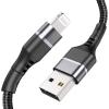 imageSyncwire iPhone Charger Lightning Cable 4ft Apple MFI Certified Upgraded Nylon Braided Fast Charging ampamp Syncing Apple Charger Cord for iPhone 13 12 11 XS Max XR X 8 Plus 7 Plus 6S 6 Se iPad  BlackBlack