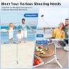 imageSYNCWIRE 62quot Phone Tripod AllinOne Aluminum Selfie Stick Tripod with Bluetooth Remote for iPhone and Android Smartphones Perfect for Selfie Travel Vlog Video Recording and Photography BlackWhite