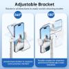 imageSYNCWIRE 62quot Phone Tripod AllinOne Aluminum Selfie Stick Tripod with Bluetooth Remote for iPhone and Android Smartphones Perfect for Selfie Travel Vlog Video Recording and Photography BlackWhite