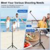 imageSYNCWIRE 62quot Phone Tripod AllinOne Aluminum Selfie Stick Tripod with Bluetooth Remote for iPhone and Android Smartphones Perfect for Selfie Travel Vlog Video Recording and Photography BlackBlack