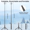 imageSYNCWIRE 62quot Phone Tripod AllinOne Aluminum Selfie Stick Tripod with Bluetooth Remote for iPhone and Android Smartphones Perfect for Selfie Travel Vlog Video Recording and Photography BlackBlack