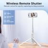 imageSYNCWIRE 62quot Phone Tripod AllinOne Aluminum Selfie Stick Tripod with Bluetooth Remote for iPhone and Android Smartphones Perfect for Selfie Travel Vlog Video Recording and Photography BlackWhite