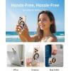imageSYNCWIRE Magnetic Phone Ring Holder for MagSafe 2 Pack 360 Rotation Dual Sided Magnet Grip Cell Phone Ring Stand Finger Kickstand Compatible with iPhone 17 16 15 14 13 12 Pro Max fits MagSafeDual RingBlackWhite