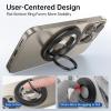 imageSYNCWIRE Magnetic Phone Ring Holder for MagSafe 2 Pack  Magnet Cell Phone Grip Stand Finger Ring Kickstand TwoSided Magnetic Compatible with iPhone 17 Pro Max 16 15 14 13 12 MagSafe AccessoriesSingle RingBlackWhite