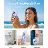 imageSYNCWIRE for MagSafe Ring Phone Holder 360 Rotation Magnetic Cell Phone Grip DualSided Magnets Phone Ring Kickstand Compatible with iPhone 17 16 15 14 13 12 Pro Max MagSafe Android Samsung etcDual RingPurple