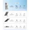 imageSYNCWIRE for MagSafe Ring Phone Holder 360 Rotation Magnetic Cell Phone Grip DualSided Magnets Phone Ring Kickstand Compatible with iPhone 17 16 15 14 13 12 Pro Max MagSafe Android Samsung etcDual RingTitanium
