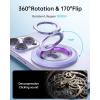 imageSYNCWIRE for MagSafe Ring Phone Holder 360 Rotation Magnetic Cell Phone Grip DualSided Magnets Phone Ring Kickstand Compatible with iPhone 17 16 15 14 13 12 Pro Max MagSafe Android Samsung etcDual RingPurple