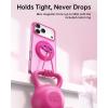 imageSYNCWIRE for MagSafe Ring Phone Holder 360 Rotation Magnetic Cell Phone Grip DualSided Magnets Phone Ring Kickstand Compatible with iPhone 17 16 15 14 13 12 Pro Max MagSafe Android Samsung etcHot Barbie