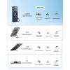 imageSYNCWIRE for MagSafe Ring Phone Holder 360 Rotation Magnetic Cell Phone Grip DualSided Magnets Phone Ring Kickstand Compatible with iPhone 17 16 15 14 13 12 Pro Max MagSafe Android Samsung etcTitanium Blue