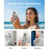 imageSYNCWIRE for MagSafe Ring Phone Holder 360 Rotation Magnetic Cell Phone Grip DualSided Magnets Phone Ring Kickstand Compatible with iPhone 17 16 15 14 13 12 Pro Max MagSafe Android Samsung etcTitanium