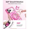 imageSYNCWIRE for MagSafe Ring Phone Holder 360 Rotation Magnetic Cell Phone Grip DualSided Magnets Phone Ring Kickstand Compatible with iPhone 17 16 15 14 13 12 Pro Max MagSafe Android Samsung etcBlush Cloud