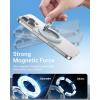 imageSYNCWIRE for MagSafe Ring Phone Holder 360 Rotation Magnetic Cell Phone Grip DualSided Magnets Phone Ring Kickstand Compatible with iPhone 17 16 15 14 13 12 Pro Max MagSafe Android Samsung etcLight Blue