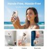 imageSYNCWIRE for MagSafe Ring Phone Holder 360 Rotation Magnetic Cell Phone Grip DualSided Magnets Phone Ring Kickstand Compatible with iPhone 17 16 15 14 13 12 Pro Max MagSafe Android Samsung etcWhite