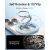imageSYNCWIRE for MagSafe Ring Phone Holder 360 Rotation Magnetic Cell Phone Grip DualSided Magnets Phone Ring Kickstand Compatible with iPhone 17 16 15 14 13 12 Pro Max MagSafe Android Samsung etcLight Blue