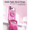 imageSYNCWIRE for MagSafe Ring Phone Holder 360 Rotation Magnetic Cell Phone Grip DualSided Magnets Phone Ring Kickstand Compatible with iPhone 17 16 15 14 13 12 Pro Max MagSafe Android Samsung etcBlush Cloud