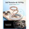 imageSYNCWIRE for MagSafe Ring Phone Holder 360 Rotation Magnetic Cell Phone Grip DualSided Magnets Phone Ring Kickstand Compatible with iPhone 17 16 15 14 13 12 Pro Max MagSafe Android Samsung etcPearl Gold