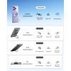 imageSYNCWIRE for MagSafe Ring Phone Holder 360 Rotation Magnetic Cell Phone Grip DualSided Magnets Phone Ring Kickstand Compatible with iPhone 17 16 15 14 13 12 Pro Max MagSafe Android Samsung etcPurple