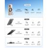 imageSYNCWIRE for MagSafe Ring Phone Holder 360 Rotation Magnetic Cell Phone Grip DualSided Magnets Phone Ring Kickstand Compatible with iPhone 17 16 15 14 13 12 Pro Max MagSafe Android Samsung etcBlack
