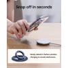 imageSYNCWIRE for MagSafe Ring Phone Holder 360 Rotation Magnetic Cell Phone Grip DualSided Magnets Phone Ring Kickstand Compatible with iPhone 17 16 15 14 13 12 Pro Max MagSafe Android Samsung etcTitanium Blue