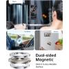 imageSYNCWIRE for MagSafe Ring Phone Holder 360 Rotation Magnetic Cell Phone Grip DualSided Magnets Phone Ring Kickstand Compatible with iPhone 17 16 15 14 13 12 Pro Max MagSafe Android Samsung etcTitanium