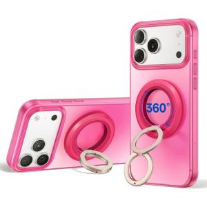 imageSYNCWIRE for MagSafe Ring Phone Holder 360 Rotation Magnetic Cell Phone Grip DualSided Magnets Phone Ring Kickstand Compatible with iPhone 17 16 15 14 13 12 Pro Max MagSafe Android Samsung etcBerry Crush