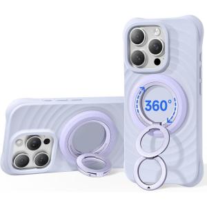 imageSYNCWIRE for MagSafe Ring Phone Holder 360 Rotation Magnetic Cell Phone Grip DualSided Magnets Phone Ring Kickstand Compatible with iPhone 17 16 15 14 13 12 Pro Max MagSafe Android Samsung etcPurple